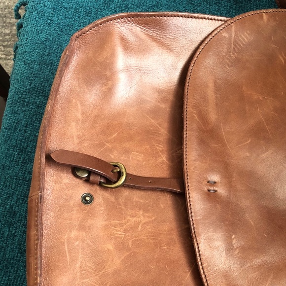 Brown Leather J Crew Saddlebag - Picture 5 of 10